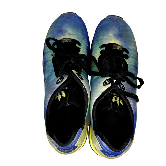 Adidas ZX Flux Decon Running Shoes Mens 11 Northern Lights Unique Graphic Print - Picture 4 of 8